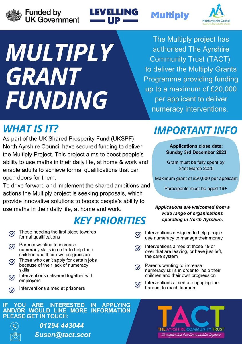 MultiNorthAyr's tweet photo. Amazing funding opportunity ! https://t.co/wWvEz8bMYC