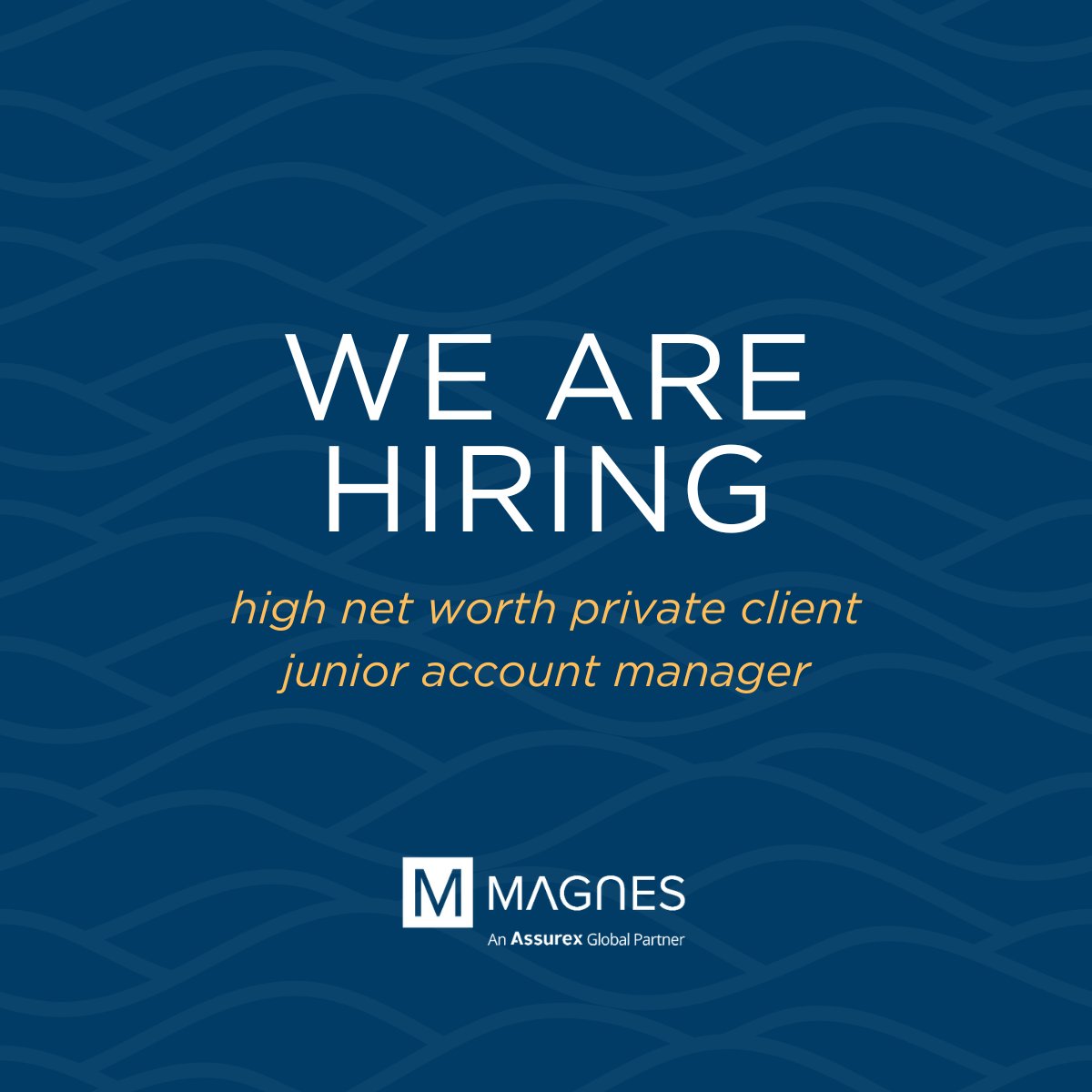 We're excited to announce that we're expanding our team and are on the lookout for a dynamic and passionate individual to fill the role of High Net Worth Private Client Junior Account Manager.

Learn more or apply today &gt; lnkd.in/eppHeqzg

#werehiring #insurance