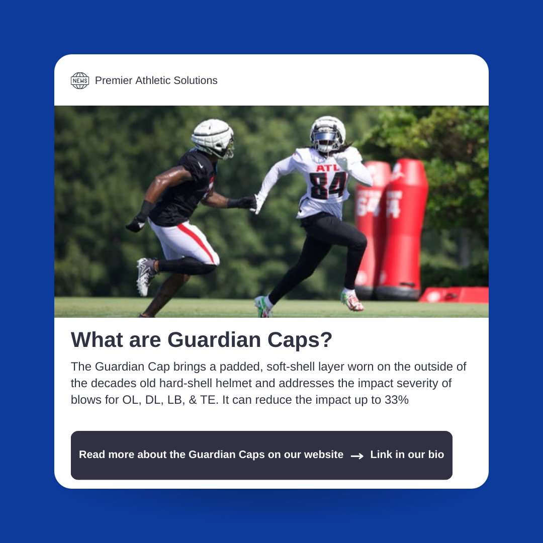 PremierAS_'s tweet image. Preserve your team's helmets with the Guardian Cap! One size fits all.

Make it easy, and purchase straight from our website! Link in bio
#WinningSolution #GuardianCap #HelmetProtection #ReduceImpact #TXHSFB #HighSchoolFootball