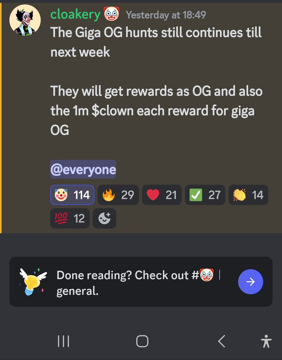 steveJosh__'s tweet photo. @clownworld 
GIGA OG still On till nxt week
Join Discord to be part Of the Fellows to receive 1M $clown 
https://t.co/Z7WaOtEZRB https://t.co/Je4q7yuDRx