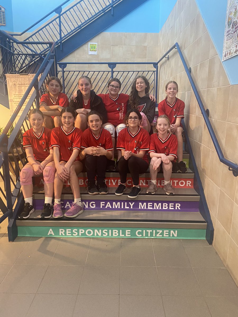 Congratulations to the Senior Girls volleyball team who had a successful day today and are off to Championship night next week! <a href="/alcdsb_cart/">St. Carthagh Catholic School</a>