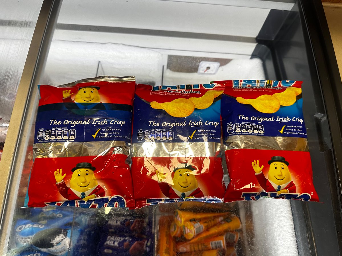 ConorFKGibson's tweet photo. .@MrTaytoIreland Hi Mr Tayto, I found 3 special packs, do I win something 😂😂😂 https://t.co/GIAaxdJGuu