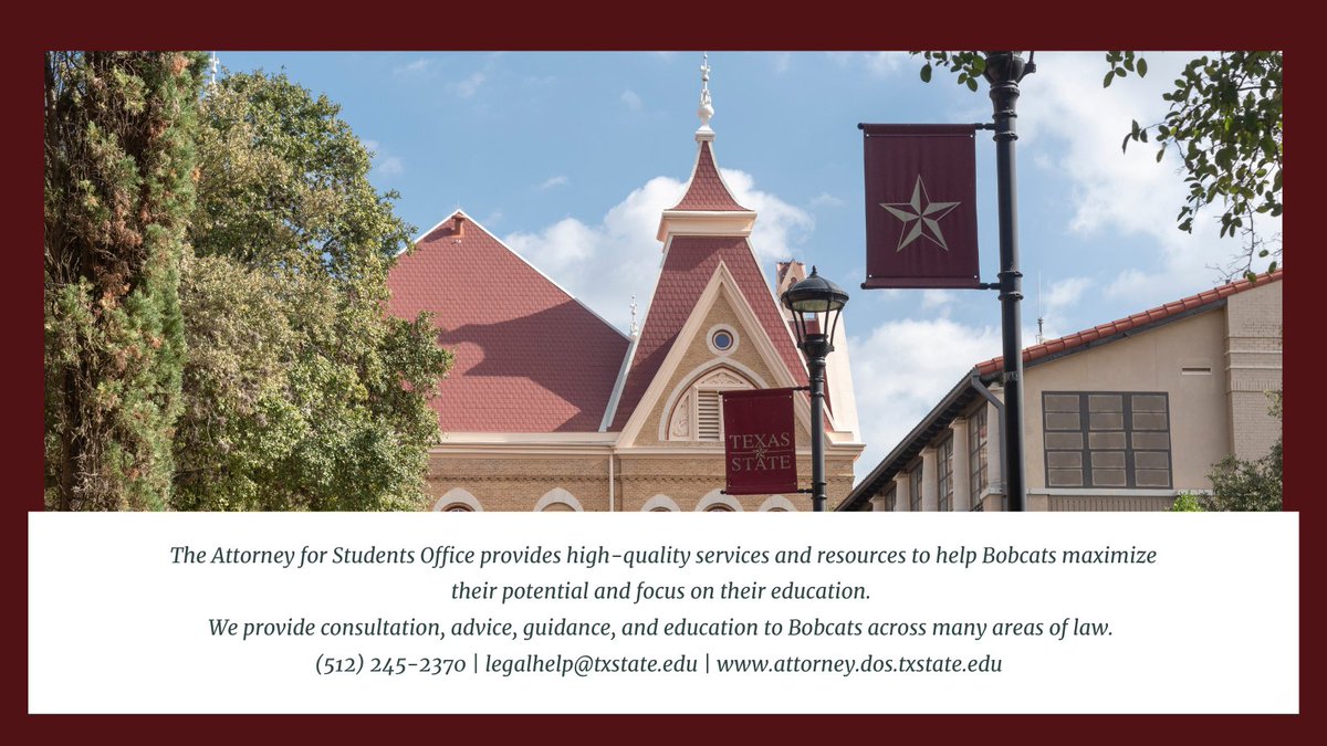 Students, you can schedule a virtual or in-person legal consultation by calling AFS @ 512-245-2370. We are open Monday - Friday, 8:00 a.m. to 5:00 p.m.
