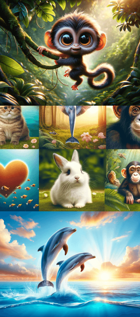 xGrid_pics's tweet photo. Cute Animals collection of 8 #AI generated images by Dall-E, with prompts included in ALTs!

#TapToReveal each 📸 for the full collection in the #xGrid!

Like the effect? Create your own at https://t.co/DzyHbUtKui

#AIArtwork #AIphoto #dalle #cute #animals