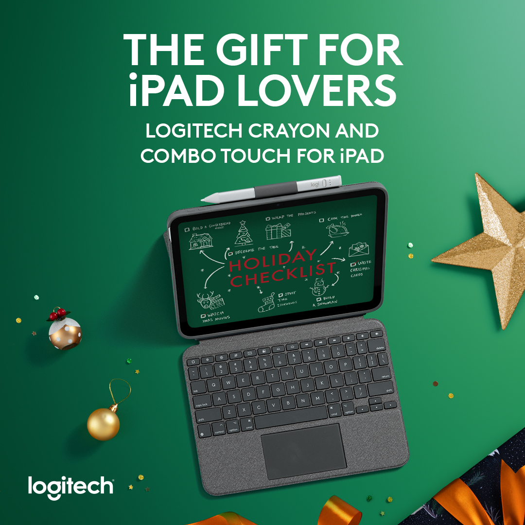 Logitech's tweet photo. A 🎁 for the iPad lovers in your life? We're on the case.
Shop the products in the thread ⬇️and get $20 off $120 and $50 off $250. Shop the guide here: https://t.co/09FVN8H2dE
#HappyLogiDays #Logitech #iPad #iPadAccessories #Stylus #ComboTouch https://t.co/xGKESYV4d4