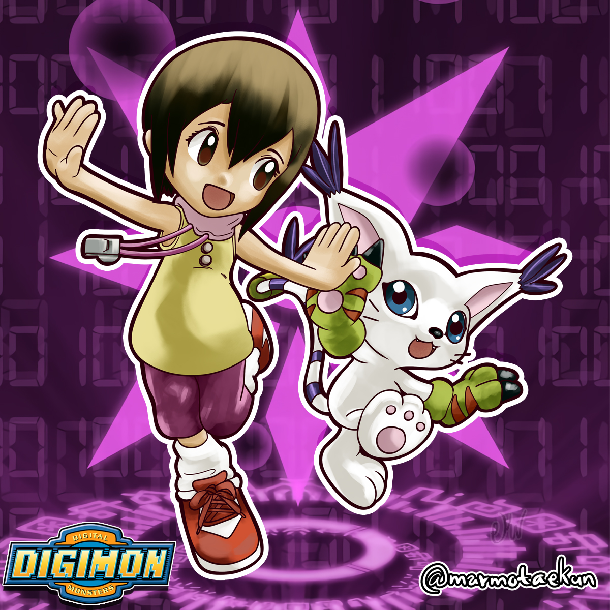 Realistic depiction of Kari Kamiya from Digimon season one on Craiyon, image size:1200x1200