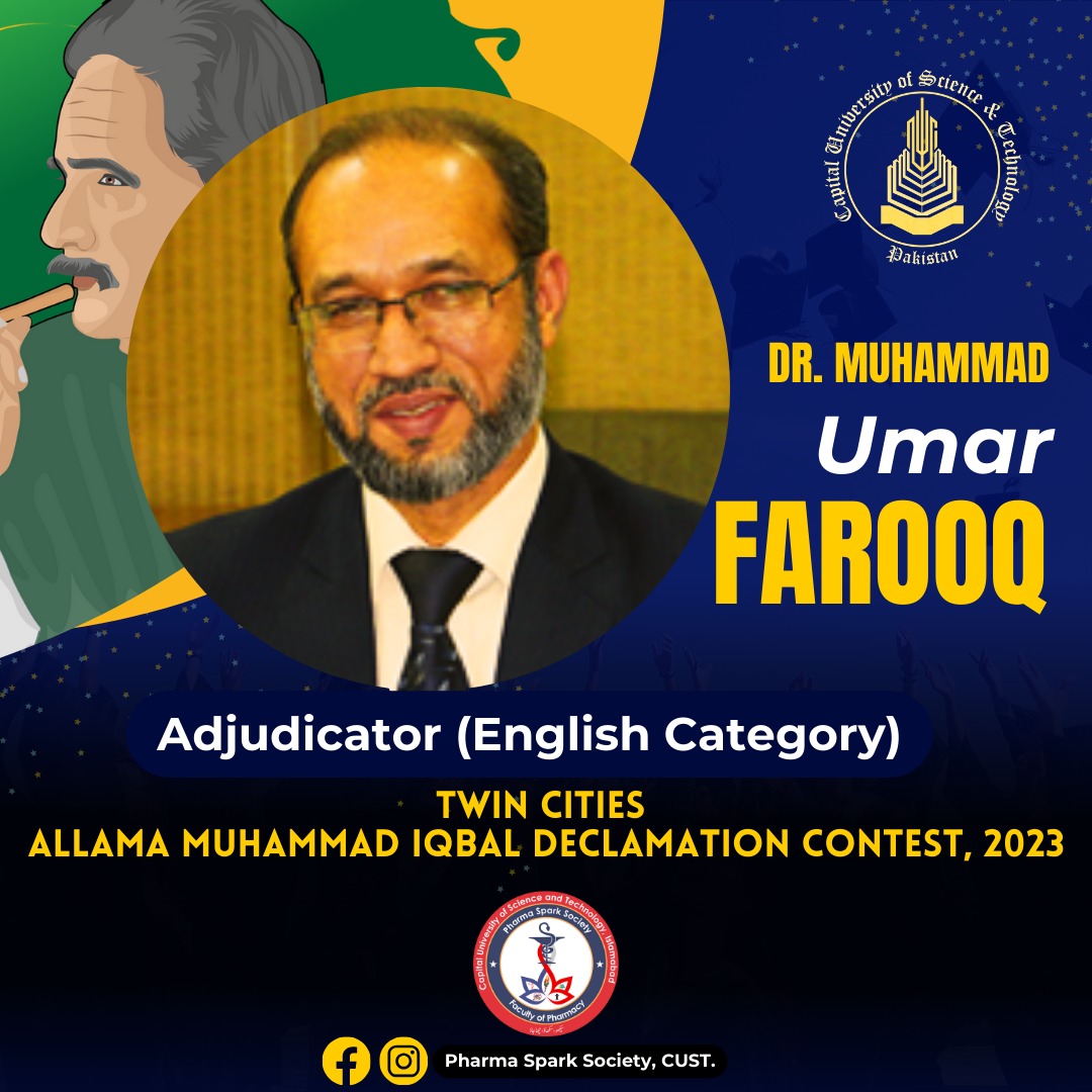 🔊 Ladies and Gentlemen!
Please join us in extending a warm welcome to Prestigious Adjudicator Professor Dr. Umar Farooq. We anticipate an enlightening experience as we engage in thought-provoking debates and collective growth under his guidance.

Thank you.
Warms regards