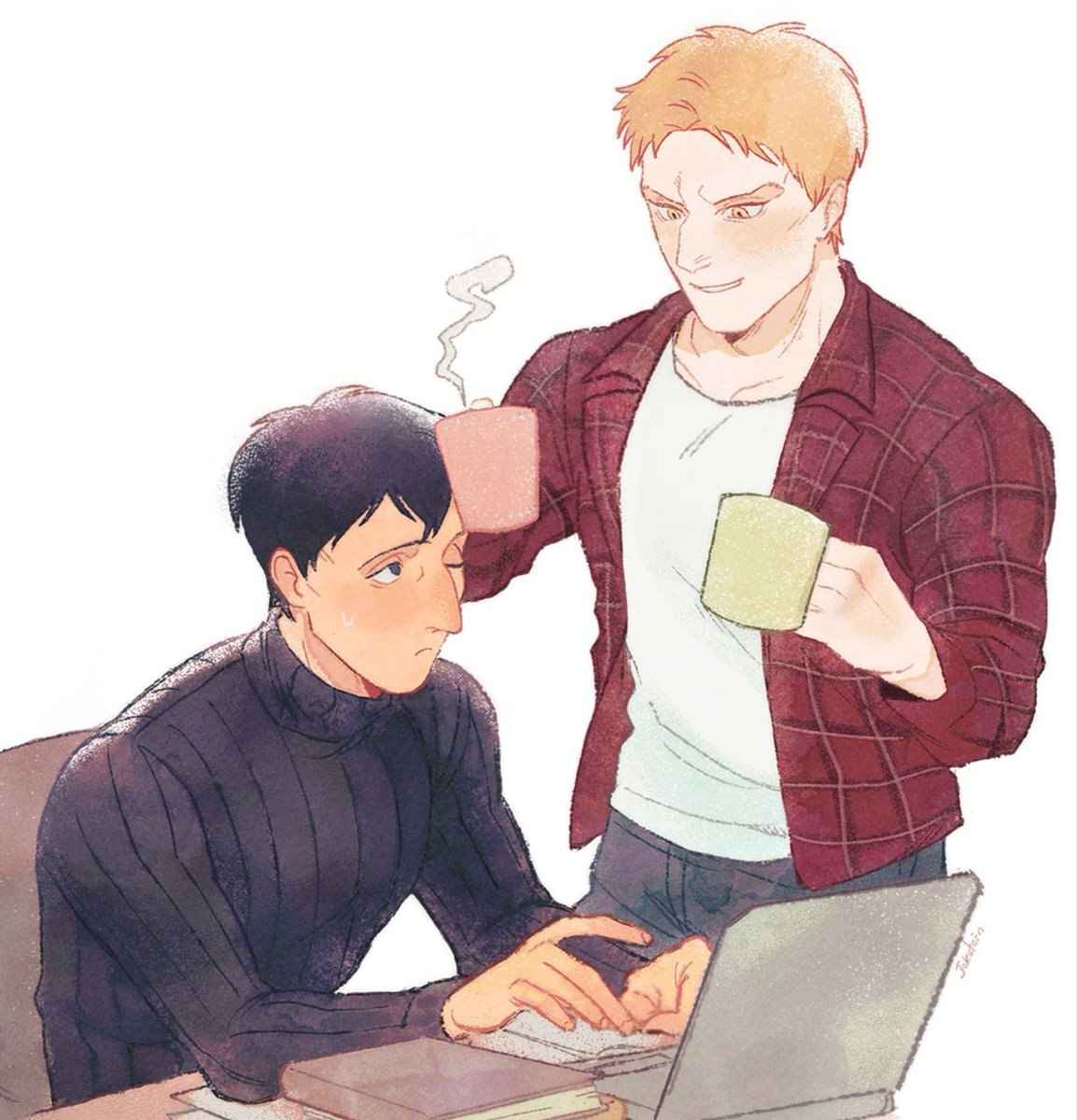 jeksteinhj's tweet photo. #ReibertWeek2023
Day 4: Caste/Modern AU
A simple sketchโI wanted something warm and cozy
#ใใซใฉใค #reibert https://t.co/wDdfvhpDnk
