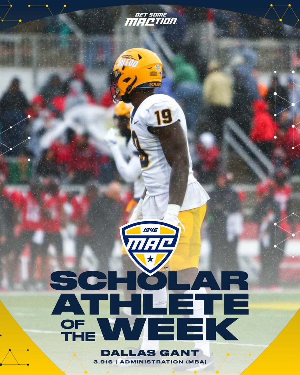 Dallas Gant 3.916 GPA Administration (MBA) Dallas Gant registered a team-high 12 tackles and a tackle for loss to help Toledo win its 11th straight game and cap off an undefeated conference season with a 32-17 victory at Central Michigan. Toledo took a 24-3 lead early in the