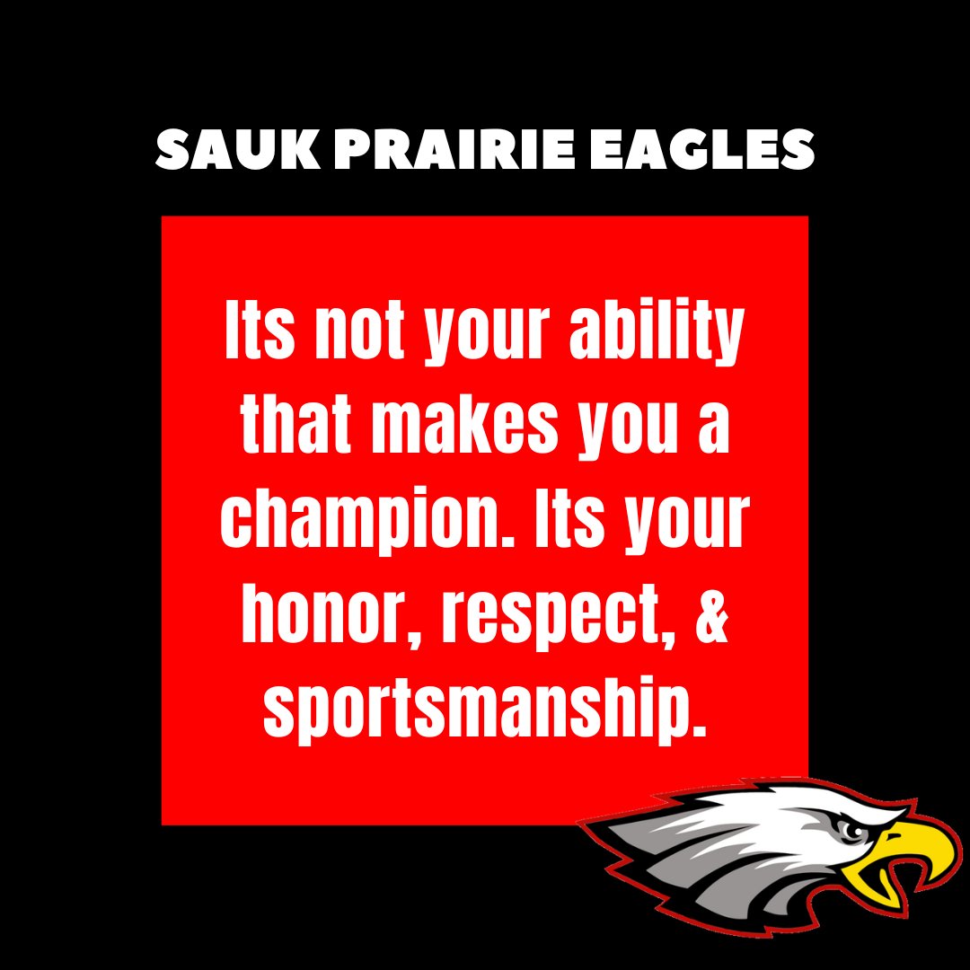 Sauk_Prairie_AD's tweet photo. #BadgerConference #SportsmanshipMatters #GoEagles https://t.co/b0Ko6xxqgs
