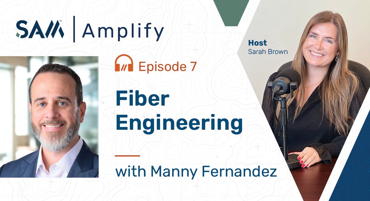 SAMCOMPANIES's tweet image. 🎙️ Check out Amplify Episode 07 for all things #Telecom and #FiberEngineering: bit.ly/3SY7c1P. Tune in with our Strategic Business Development Director, Manny Fernandez for insights on 5G&apos;s potential, infrastructure challenges, and the community impact.