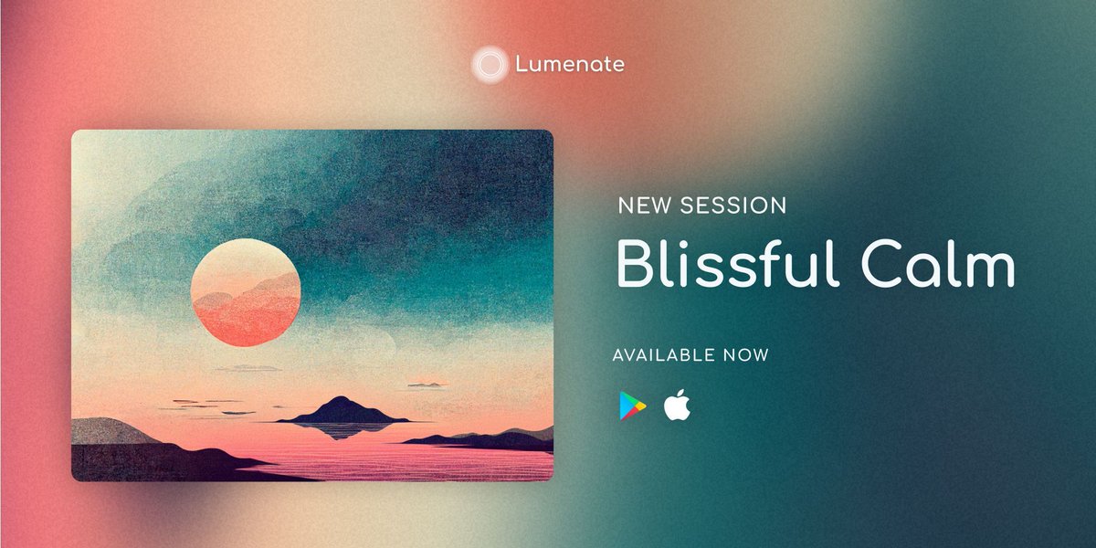 ‘Blissful Calm’ is our new unguided session. Allow its soothing waves to wash over you, immersing you in a place of warmth and kindness. It's free for all for 5 days, then only be available to paid subscribers. Try now: buff.ly/459MyPY