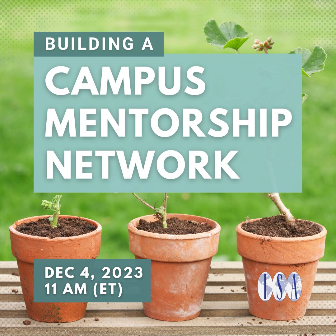 #Mentorship programs are a key component of #Networking in #Academia and #HigherEd, but few know where to begin. Learn the ins and outs of how to start your own #Campus #Network in our upcoming webinar. Register: ow.ly/YP0j50Q8ZeG
