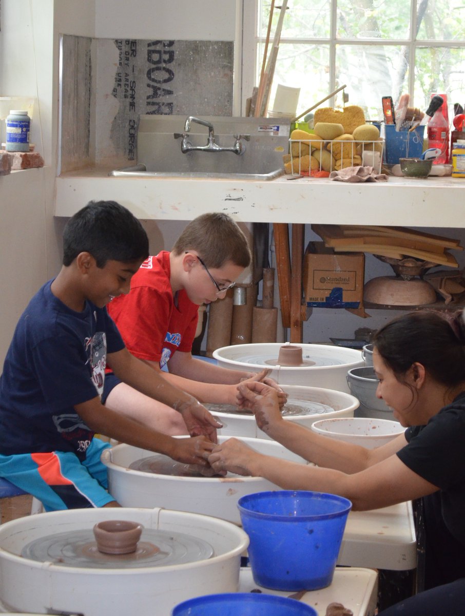 "Pottery" for ages 9-11 begins Jan 23. Students will experience first hand the magic of transforming clay into vessels as they are challenged artistically to discover their relationship with the wheel and clay. ow.ly/sNV050Qct2R