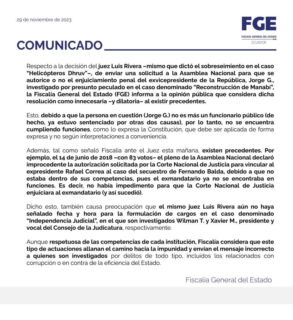 Rafael Correa tweet media