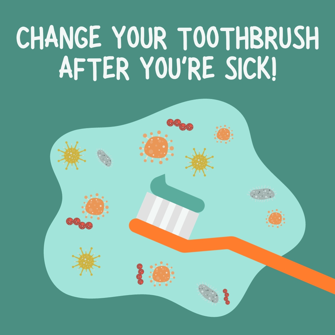 BayCenterOMFS's tweet image. Teeth Tip! After being sick, make sure to change your toothbrush to keep those germs at bay. 🪥 It's a small but important step in maintaining your oral health! #ToothbrushCare #StayHealthy #TeethTip