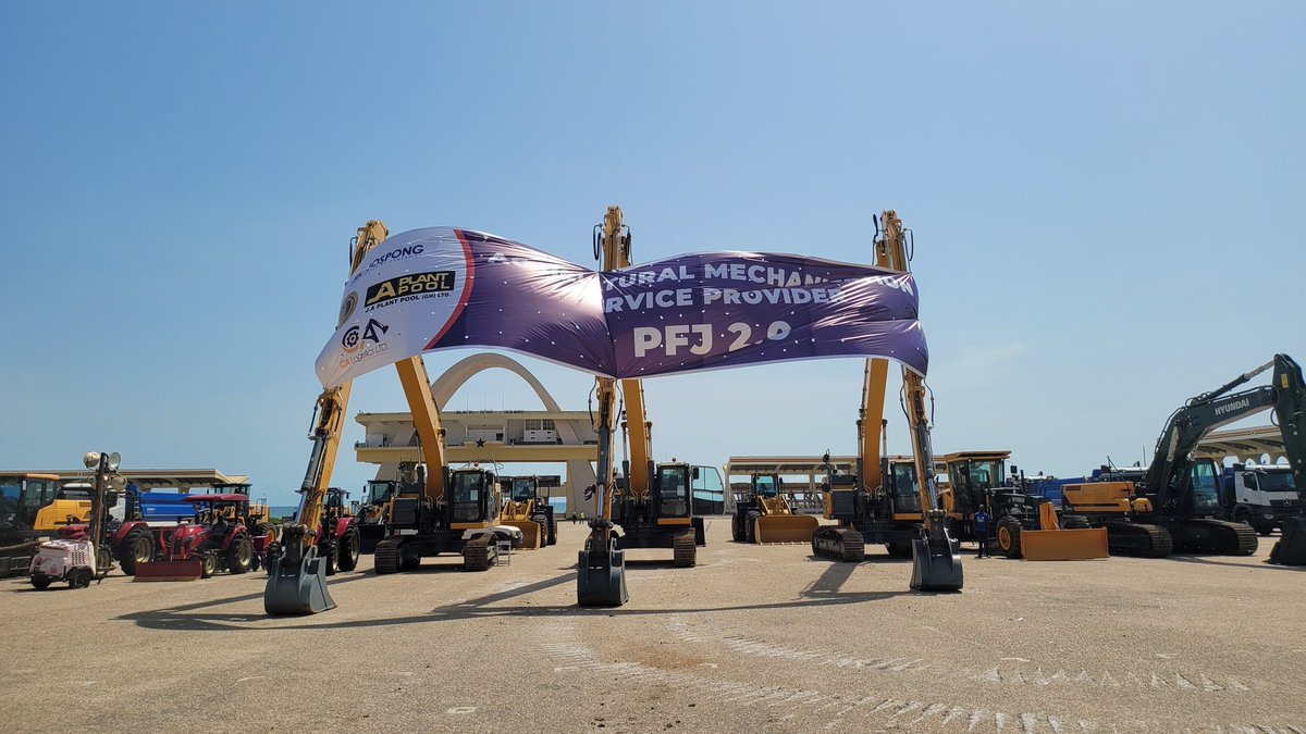 KwameJudah's tweet photo. Building a sustainable future! J.A Plant Pool Gh Ltd supports local contractors by supplying Heavy-Duty & Earthmoving Equipment. Your projects, our power! ๐ฑ๐ฉ #SupportingLocalProjects #SustainableConstruction
#AgriFest2023 #FarmersDay2023 #Jospong https://t.co/UhE2WrHHsh