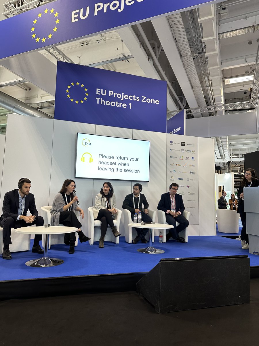 probonoh2020's tweet photo. Day 2 at @Enlit_Europe  was phenomenal! @probonoh2020 booth was buzzing with activity at stand 7.2.H80-35. Thrilled to engage with so many visitors!🤝Highlight: Magdalena Rozanska wowed us with her presentation during the "Technologies for Consumers" session.👏 #EnlitEurope2023 https://t.co/AN2eFouCYB