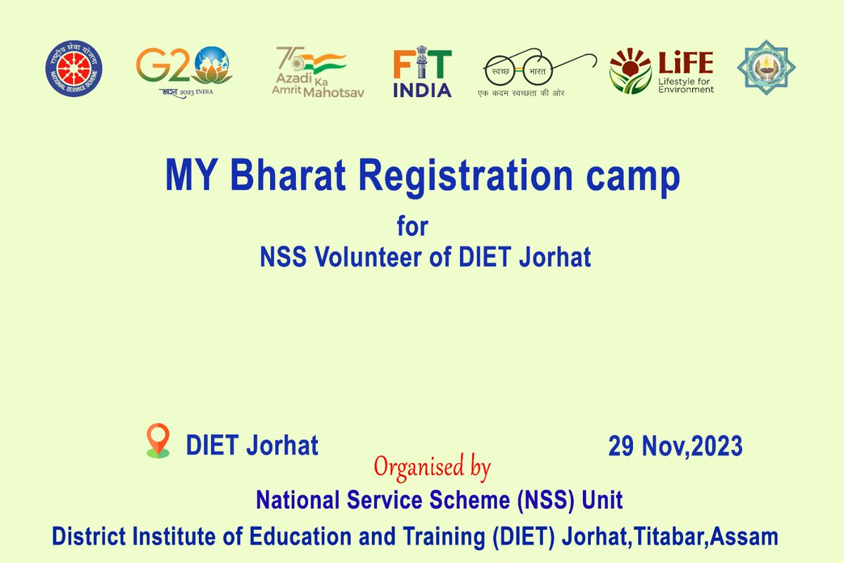 nss_dietjorhat's tweet photo. NSS Volunteers of DIET Jorhat,Titabar registering in My Bharat-Mera Yuva Bharat portal, Empowering youth for Viksit Bharat 
📅29 Nov,2023 
@_NSSIndia @nss_rdguwahati @NSSCellDU @YASMinistry @CMOfficeAssam @Anurag_Office @himantabiswa @ranojpeguassam @DeputyJorhat @mybharatgov https://t.co/1G3eJxnaWl