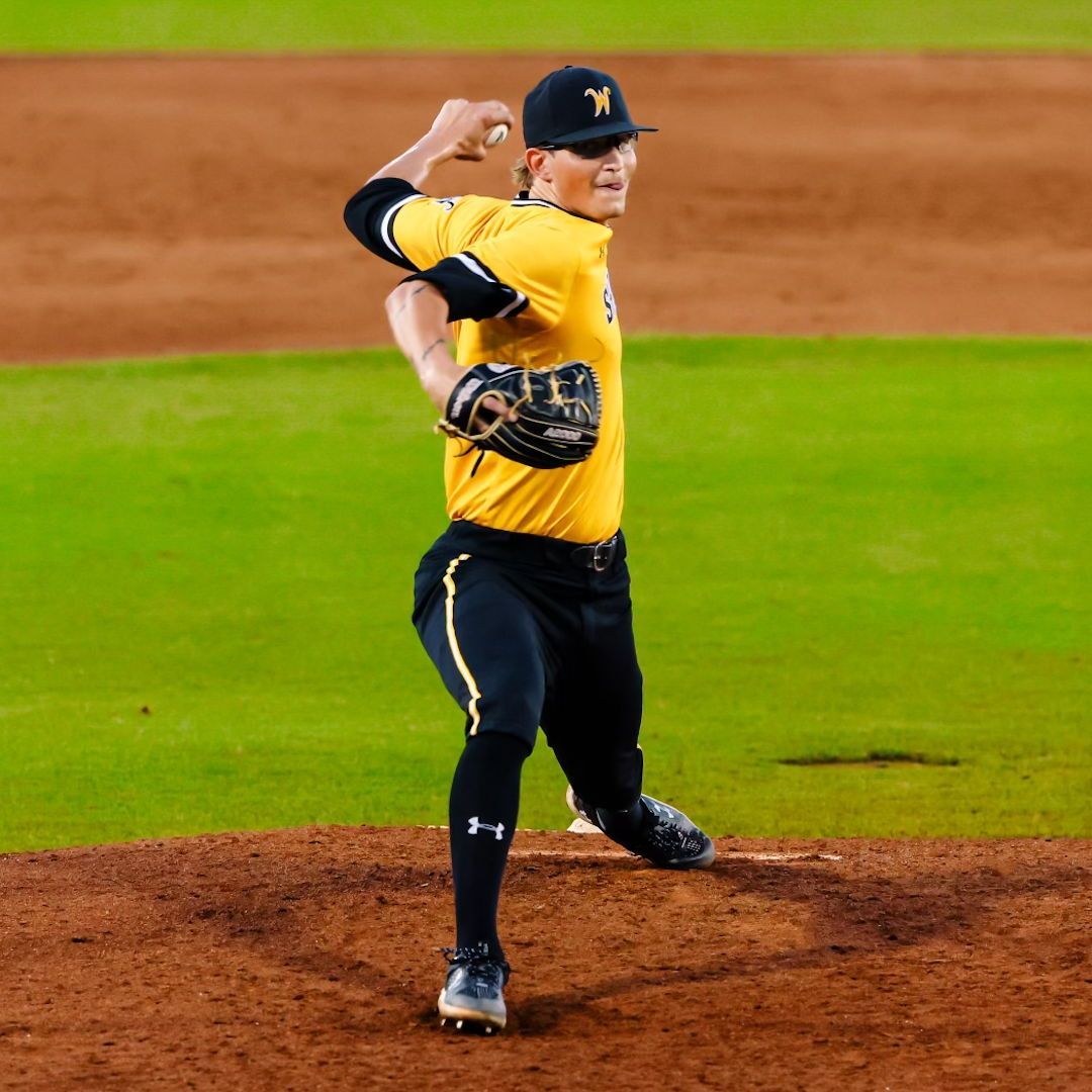 D1Baseball (@d1baseball) on Twitter photo Armed with a deep repertoire with command and swing-and-miss stuff, <a href="/cadenfavors2/">Caden Favors</a> could serve as <a href="/GoShockersBSB/">Wichita State Baseball</a>'s ace in 2024.
The lefthander has logged a 3.38 ERA over 93.1 innings in two seasons with the Shockers.
<a href="/KinaTraxInc/">KinaTrax</a> Fall Report 👉 d1ba.se/40XDQTf Armed with a deep repertoire with command and swing-and-miss stuff, <a href="/cadenfavors2/">Caden Favors</a> could serve as <a href="/GoShockersBSB/">Wichita State Baseball</a>'s ace in 2024.
The lefthander has logged a 3.38 ERA over 93.1 innings in two seasons with the Shockers.
<a href="/KinaTraxInc/">KinaTrax</a> Fall Report 👉 d1ba.se/40XDQTf