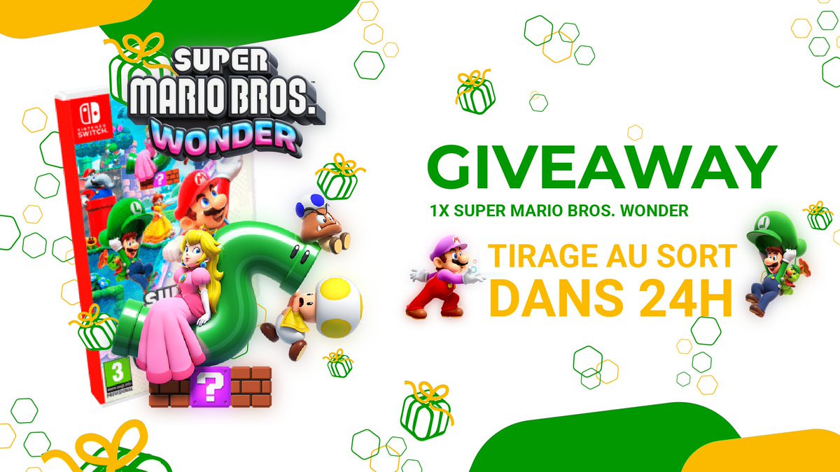 gamers4pets's tweet photo. PLUS QUE 24H POUR PARTICIPER À NOTRE GIVEAWAY ✨

Pour rappel, pour remporter Super Mario Wonder (Switch) vous devez :

➡️ Suivre @RefugesdeFrance et @Gamers4Pets ! 🐾
➡️ RT 🔥 &amp; Likez ❤️ le post cité !
➡️ TAG un ami de la TeamChien 🐶 ou TeamChat 🐱 !
Gamers4Pets https://t.co/39xuCVsU4t