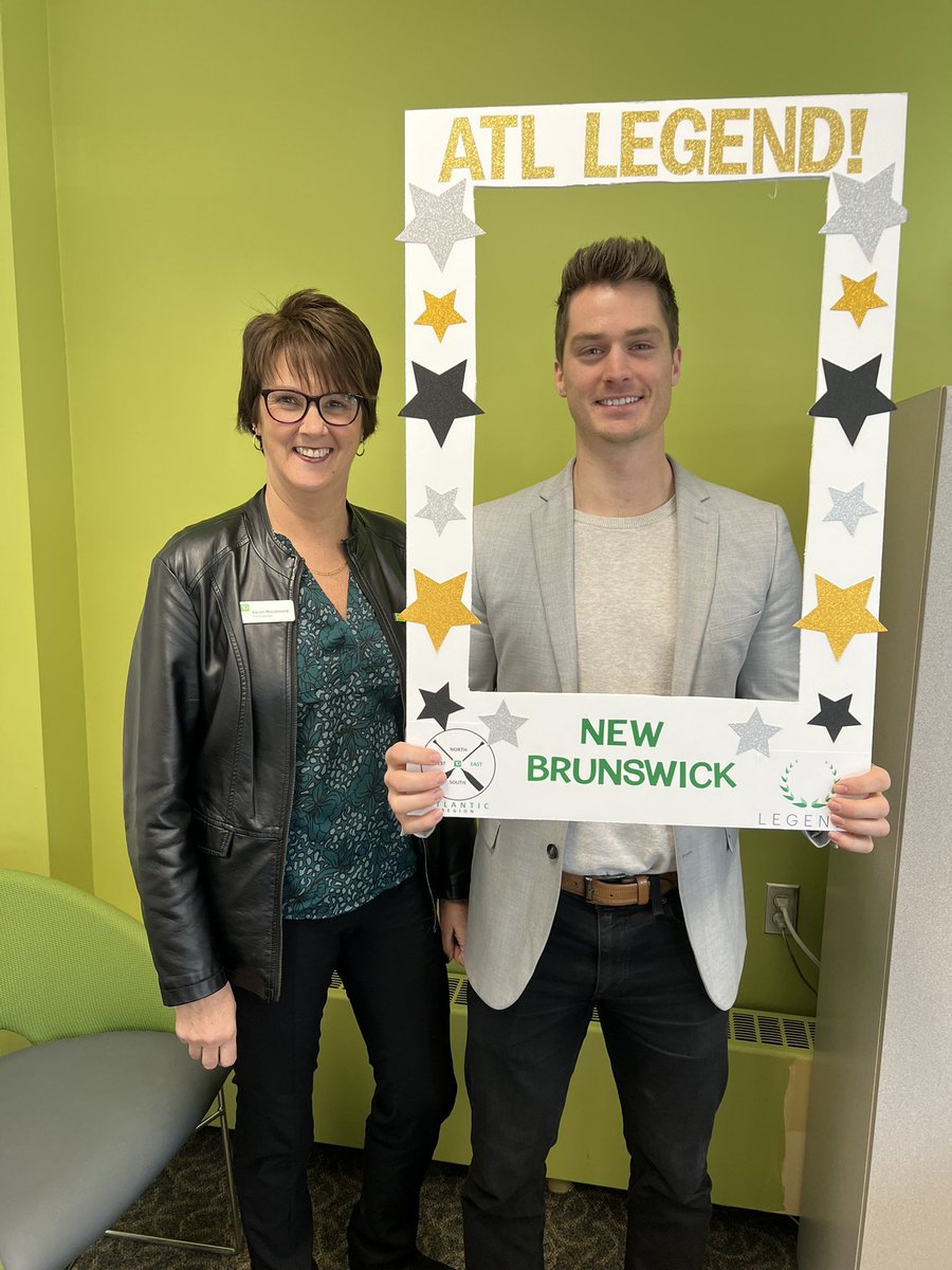 TD Team Amherst is thrilled to share in Geoff’s excitement for being our Regional Legends winner.  Very proud moment for Geoff and our team.  Well done Geoff  -a ton of hard work and determination =success #TDLegend @DylanTufford_TD