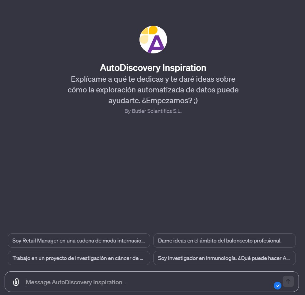 butlersci's tweet image. Hola, #DataExplorers. Hemos preparado un asistente basado en #ChatGPT para inspirar ideas sobre cómo aplicar la exploración automatizada de datos en cualquier ámbito. Incluido el tuyo. Me encantaría que me probaseis y me dieseis opinión. Aquí el enlace: chat.openai.com/g/g-cokfAN0AB-…