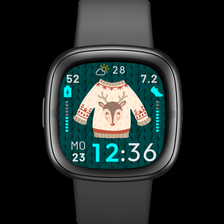 dp_faces's tweet photo. New cute T (Cute sweaTers) 🎄🎅 clock face for Fitbit Versa 3, Versa 4, Sense, Sense 2, and also for Versa 2
- Mode Always On Display
- Many customization from the watch itself
Install: https://t.co/rxqRCpjYlc
#fitbit #versa4 #sense2 #fitbitversa4 #fitbitsense2 #versa3 #versa2 https://t.co/GZsyMbwl4y