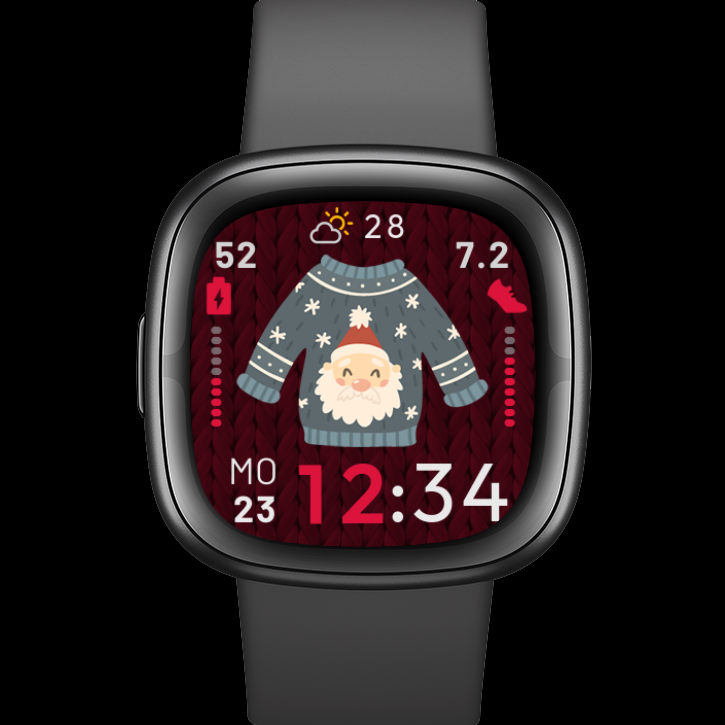 dp_faces's tweet photo. New cute T (Cute sweaTers) 🎄🎅 clock face for Fitbit Versa 3, Versa 4, Sense, Sense 2, and also for Versa 2
- Mode Always On Display
- Many customization from the watch itself
Install: https://t.co/rxqRCpjYlc
#fitbit #versa4 #sense2 #fitbitversa4 #fitbitsense2 #versa3 #versa2 https://t.co/GZsyMbwl4y