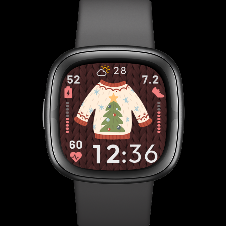 dp_faces's tweet photo. New cute T (Cute sweaTers) 🎄🎅 clock face for Fitbit Versa 3, Versa 4, Sense, Sense 2, and also for Versa 2
- Mode Always On Display
- Many customization from the watch itself
Install: https://t.co/rxqRCpjYlc
#fitbit #versa4 #sense2 #fitbitversa4 #fitbitsense2 #versa3 #versa2 https://t.co/GZsyMbwl4y