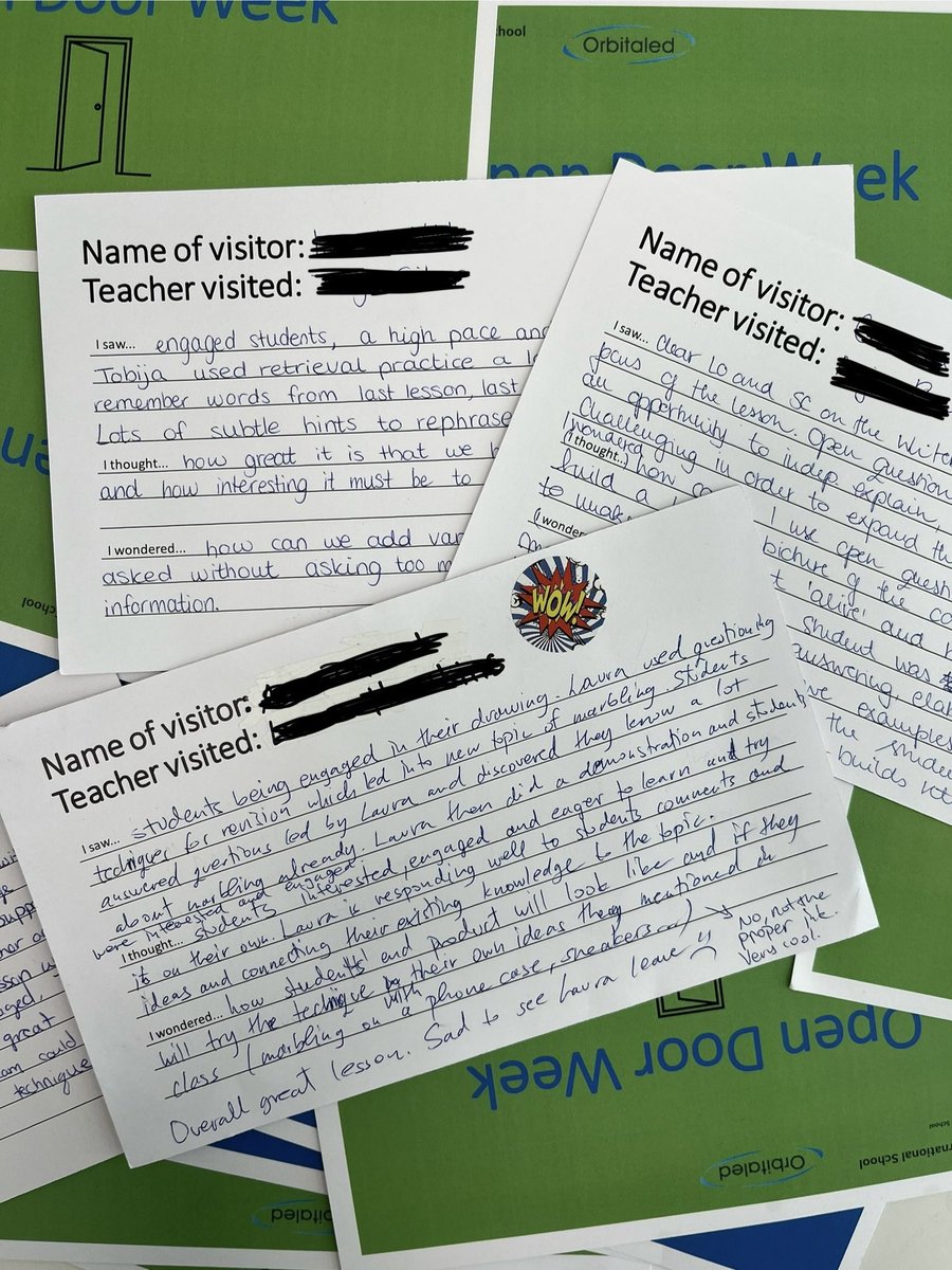 pedagogygeek's tweet photo. A nice, informal, not too workload heavy way to see teachers in action and learn from one another! #alwayslearning #cpd #lessonobservation Thanks to a wonderful ex colleague for sharing! https://t.co/19FQI29uyR
