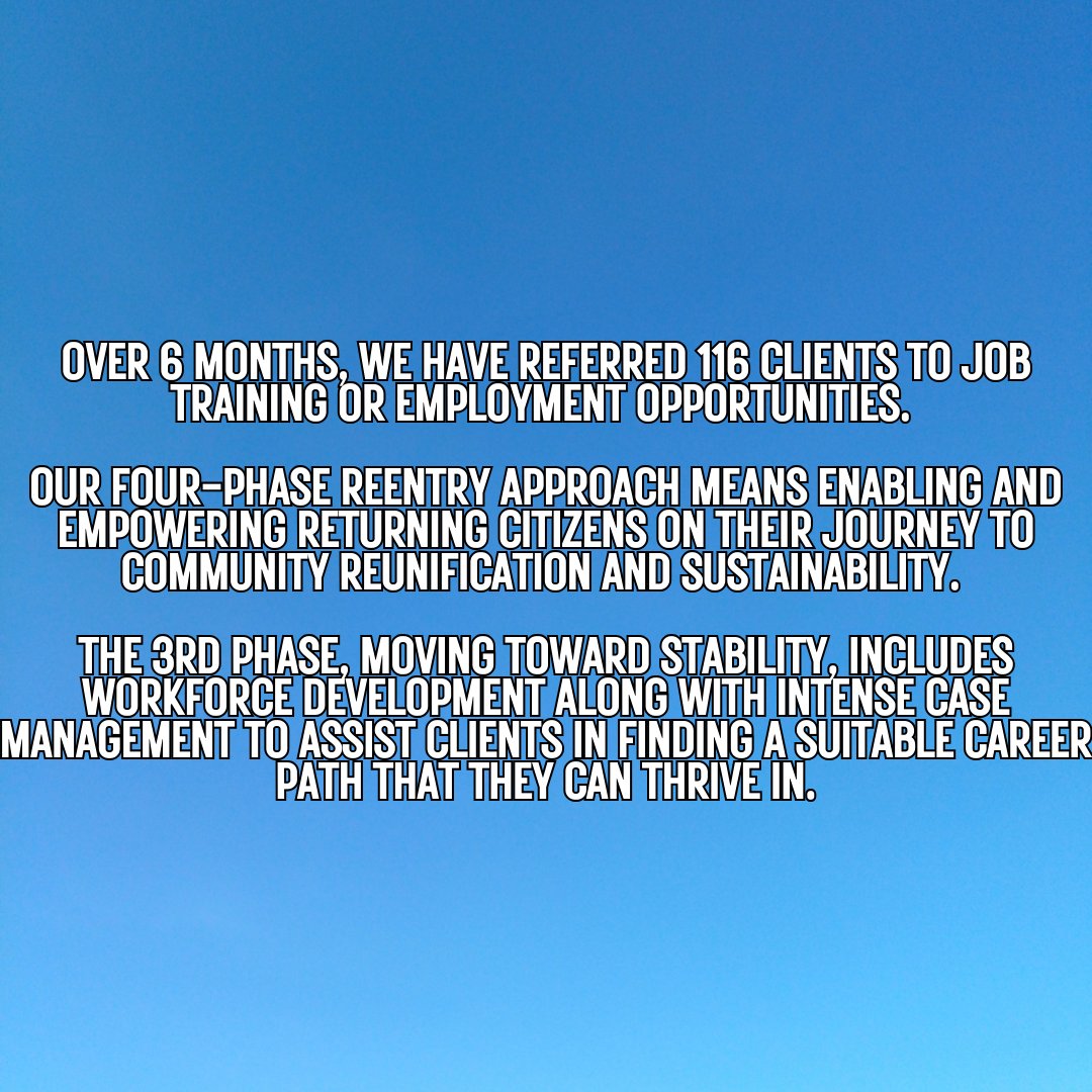 Workforce development is a key component in living a sustainable life. Our clients face a plethora of obstacles seeking employment and we work with them to overcome each one of them to find meaningful employment and training opportunities. Your support helps us to ensure success!