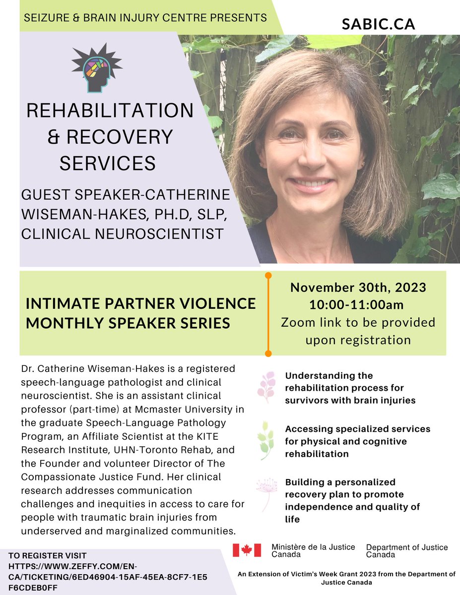 The Compassionate Justice Fund (@thecompassion11) on Twitter photo Catch our director <a href="/HakesWiseman/">Catherine Wiseman-Hakes</a> speaking on TBI, Gender-based violence, and considerations for trauma-responsive rehabilitation for cognitive-communication challenges. #TBI #GenderBasedViolence Catch our director <a href="/HakesWiseman/">Catherine Wiseman-Hakes</a> speaking on TBI, Gender-based violence, and considerations for trauma-responsive rehabilitation for cognitive-communication challenges. #TBI #GenderBasedViolence