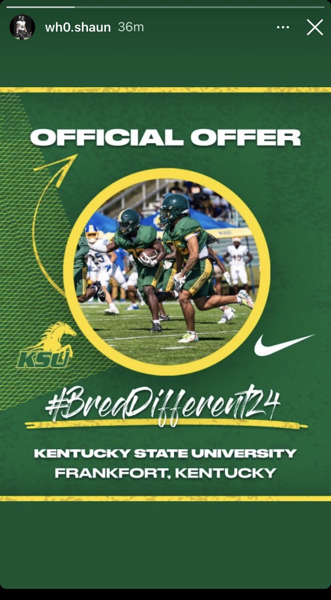 6’4 240 2024 OL Jay’shaun Jernigan adds his first offer from Kentucky State University! <a href="/tbanks1906/">Terrance Banks</a> @gchstigersfb <a href="/NEGARecruits/">Northeast Georgia Recruits</a> <a href="/RecruitGeorgia/">Recruit Georgia</a> <a href="/lancemccurley/">Lance McCurley</a>