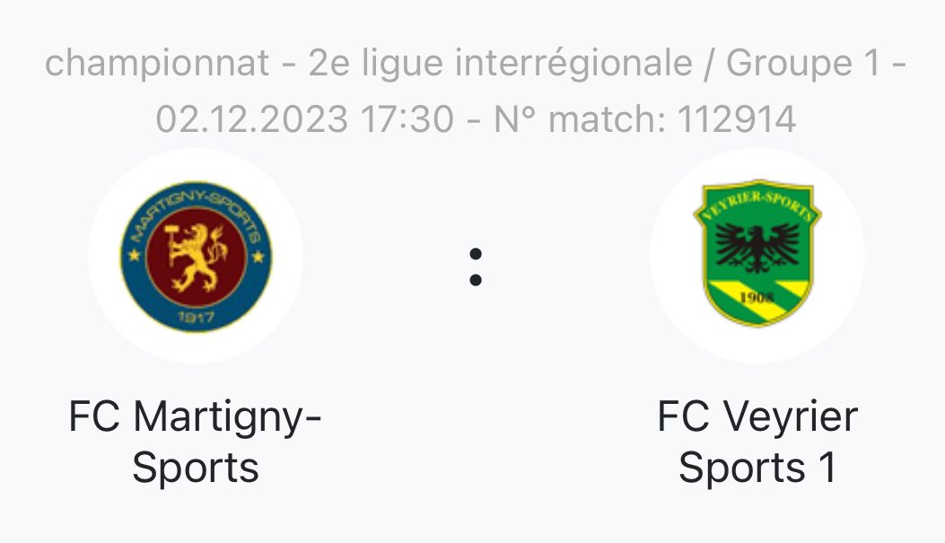 Ils sont pour nous les 3 points ce week-end allez Martigny 💪🏼