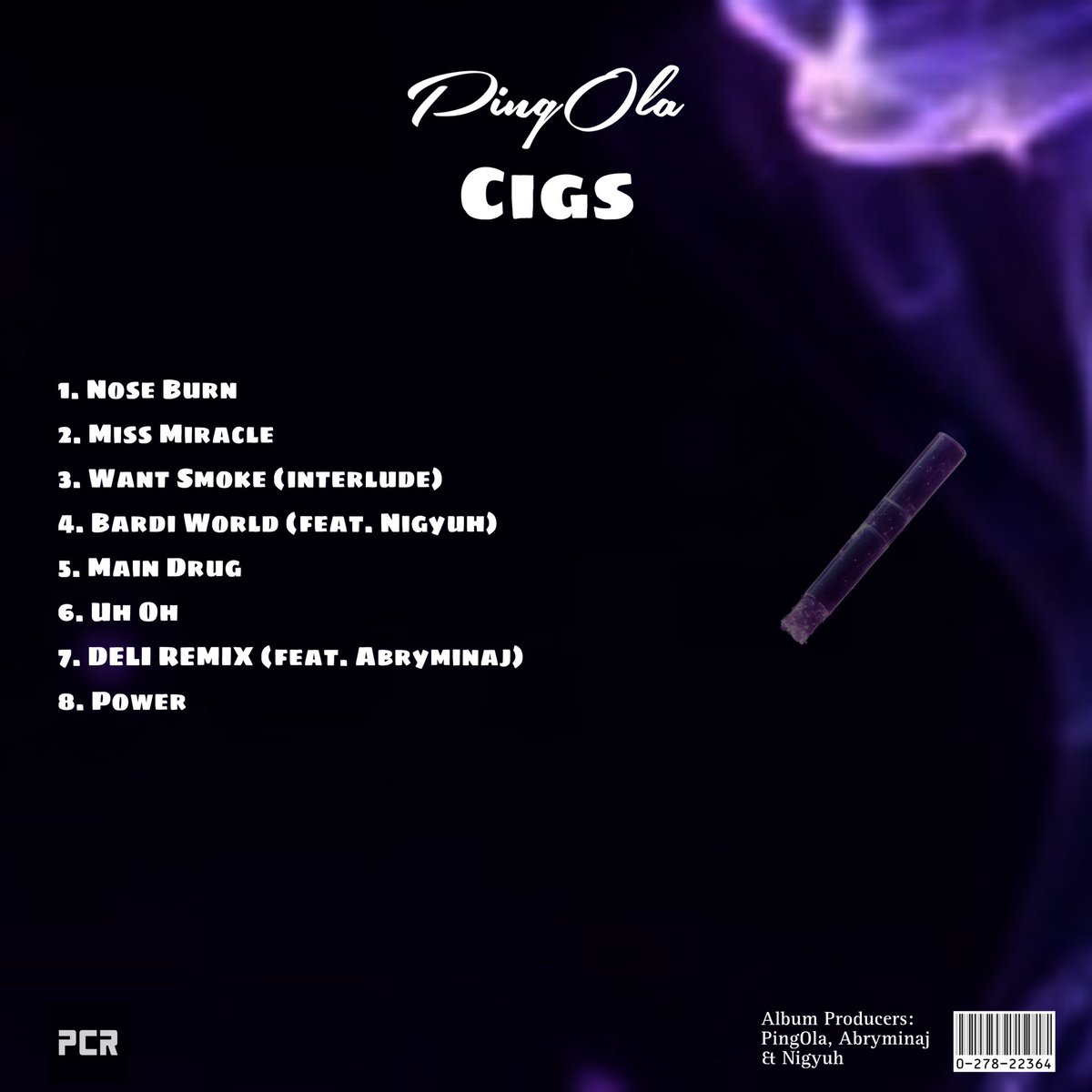 veyonnx's tweet photo. MY DEBUT ALBUM "CIGS: Vol One" IS OFFICIALLY OUT ! 💜🚬

(🧵: Songs below) https://t.co/sTZqniwfPL