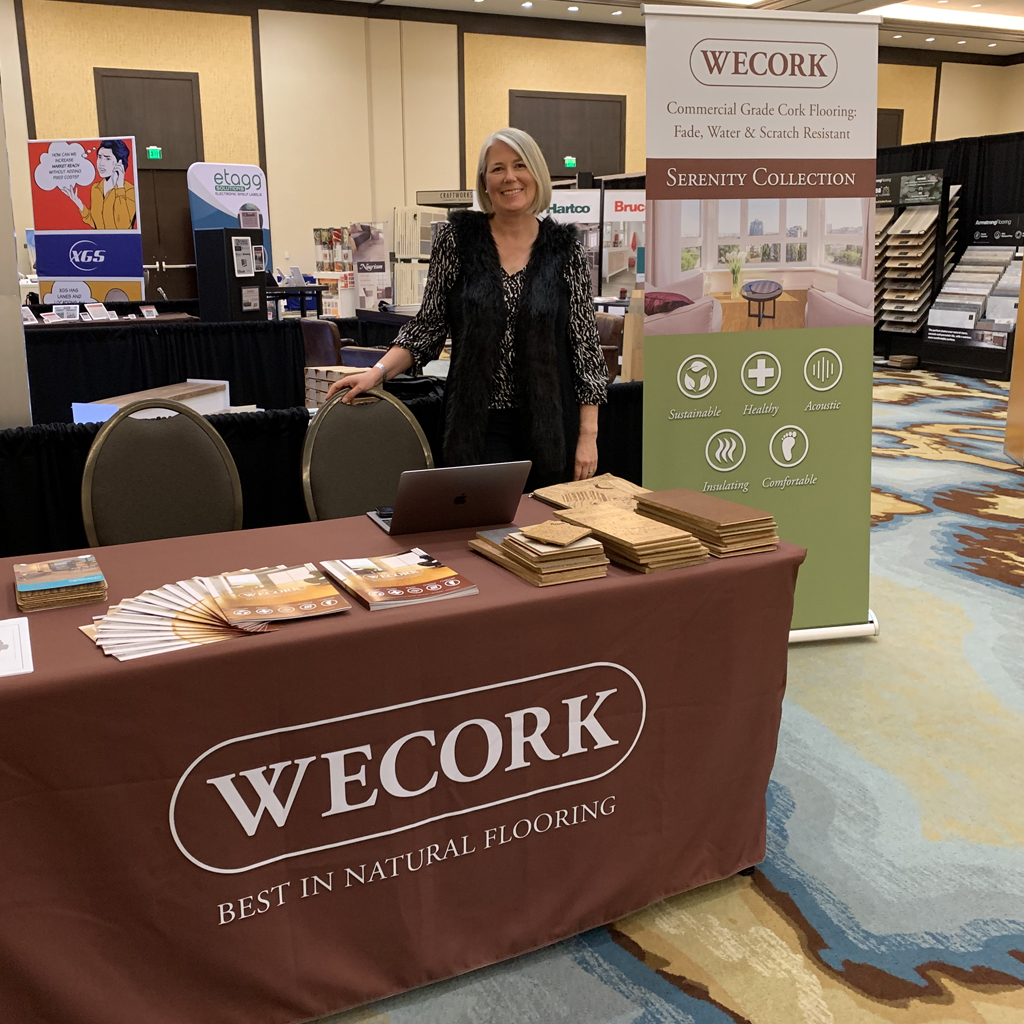 wecork's tweet photo. Great event at #FloorCon23 this week seeing customers, making new connections, hearing great speakers, and enjoying Amelia Island! @broadlume @fcnewsnet #wecork #corkflooring #floatingfloor #gluedownflooring #flooringdealers #architecturalfloors #designfloors #diyfloors #nwfa https://t.co/KTU5cKsN9e