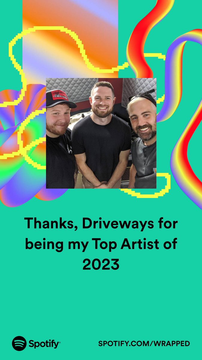 WestTexasHell's tweet photo. @drivewaysband Keep making bangers guys! You were my top band this year on Spotify. https://t.co/Z8uDoDGf4n