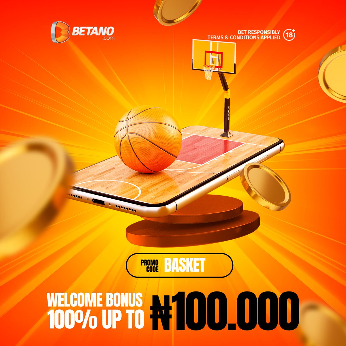BasketballProfe's tweet photo. Become a millionaire overnight on Betano

Register with BETANO and get upto 100% bonus on your first deposit 

Promo code
BASKET

Link:https://t.co/PlwwFNzpZj

Game Link: https://t.co/ihkaCzMipp https://t.co/WMzgxka5ZZ