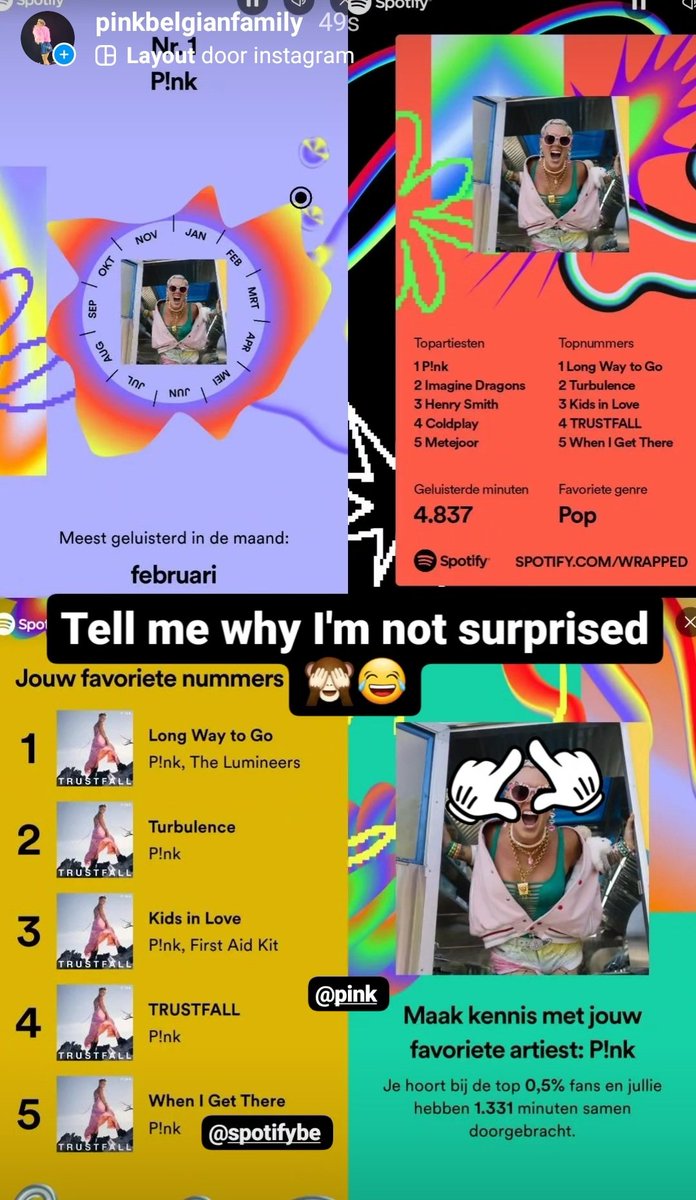 Well, that was a surprise <a href="/Pink/">P!nk</a> ...😂🙈 Thank you for an incredible year! So ready to do this all over again in 2024!❤