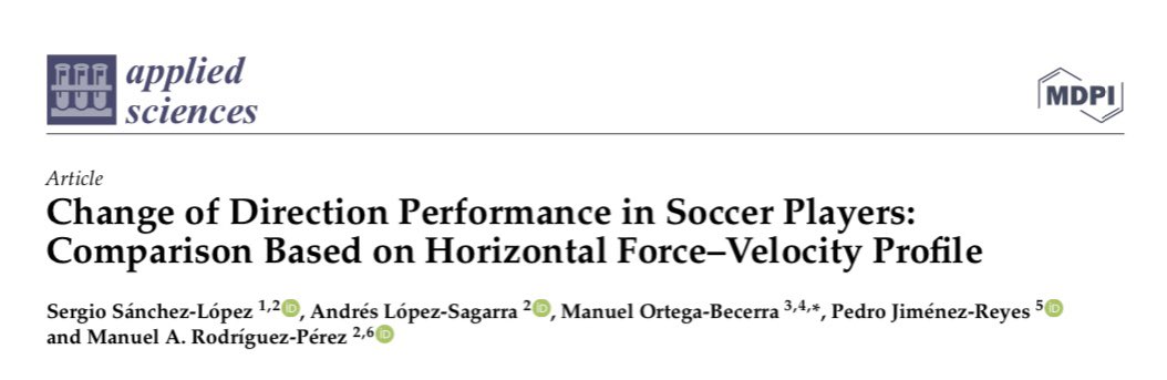 LopezSagarra's tweet image. 🚨 🗞️ Excited to announce our latest article on change of direction performance and Horizontal FV profile in soccer. 

Huge thanks to the entire team for their hard work and dedication. 

Check it out now!  👉🏻  mdpi.com/2076-3417/13/2…
