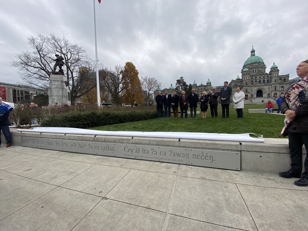 An important day at the Legislature this morning at the Unveiling Ceremony of the Songhees and Esquimalt signage. The signage reflects our ongoing commitment to support and sustain our friendship with the lək ̓ ʷəŋən Peoples.