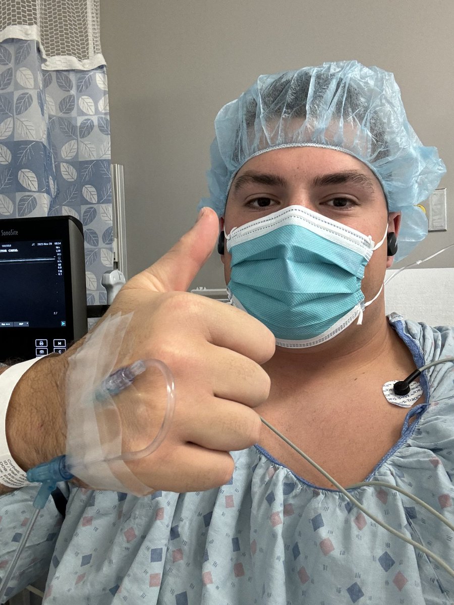 BigCorbs73's tweet photo. Got it done!! Quick simple and not necessarily Painless but we’ll be just fine! Love you all!
Thank you all for the love and support. #KeepPounding @Panthers https://t.co/PyBd8zGPHi