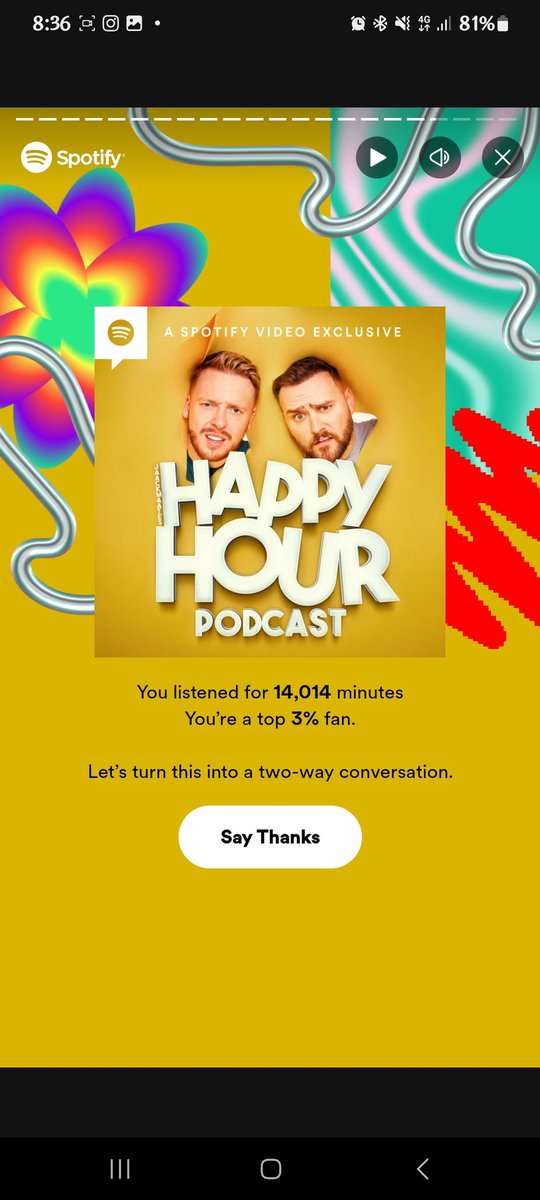 Roxxi47's tweet photo. @JaacksHappyHour @Jaack That's a lot of minutes but what can I say? I love the pod! Can't wait for many more 💛 https://t.co/NAPlR3XqPU