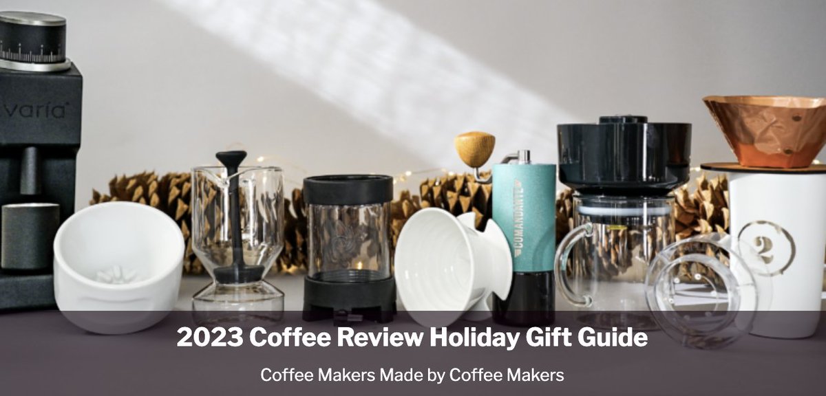Coffee Review's 2023 Holiday Gift Guide -- Coffee Makers by Coffee Makers -- is now available.  Discover remarkable #Coffee  equipment actually designed by "coffee people."  View now: bit.ly/47PJnOt