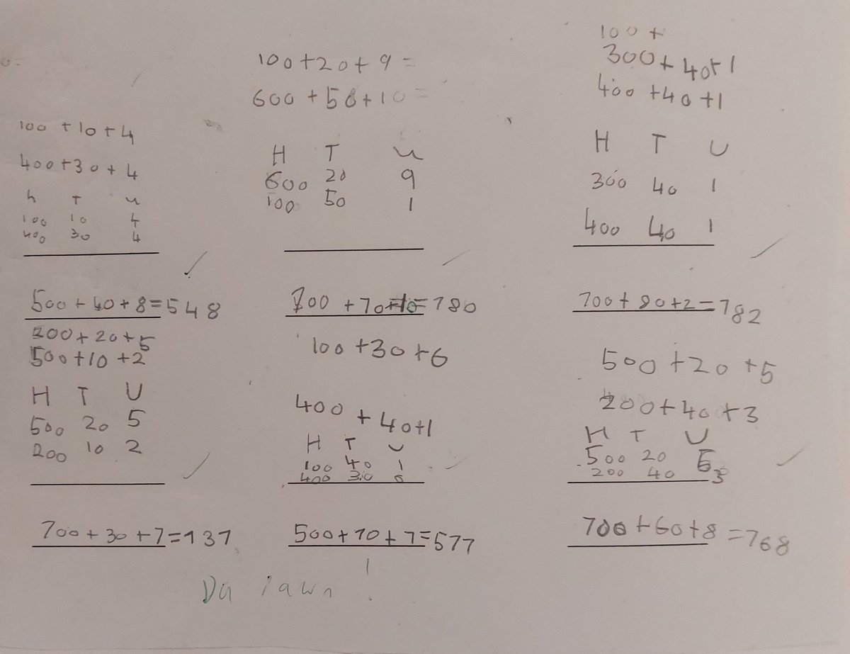 mr_usw's tweet photo. In y3 we have spent the last 2 lessons learning the expanded column method, beyond proud with the progression they have all made in such a short time! https://t.co/0VOR6MImDy