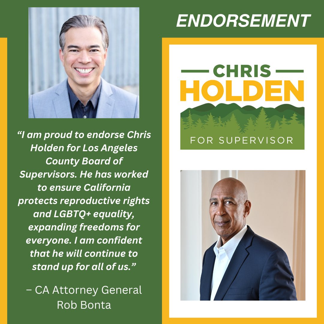 I am grateful for the support of Attorney General Rob Bonta. He has steadfastly protected our civil rights and secured wins for California’s families. I look forward to working with him to ensure that Los Angeles County remains a progressive safe haven for everyone.