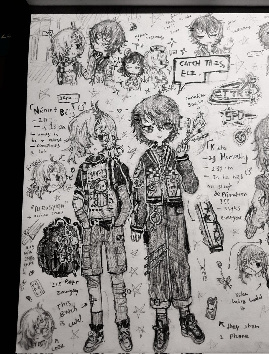HYSTERIA_M_GIRL's tweet photo. [SC!] 🐻‍❄️🪿🦋🐈‍⬛🐙

The gang's all here.

#art #artwork #oc #ocart #stringcutters #stringcuttersart #traditionalart #illustration #drawing https://t.co/SJU9GwnCk5