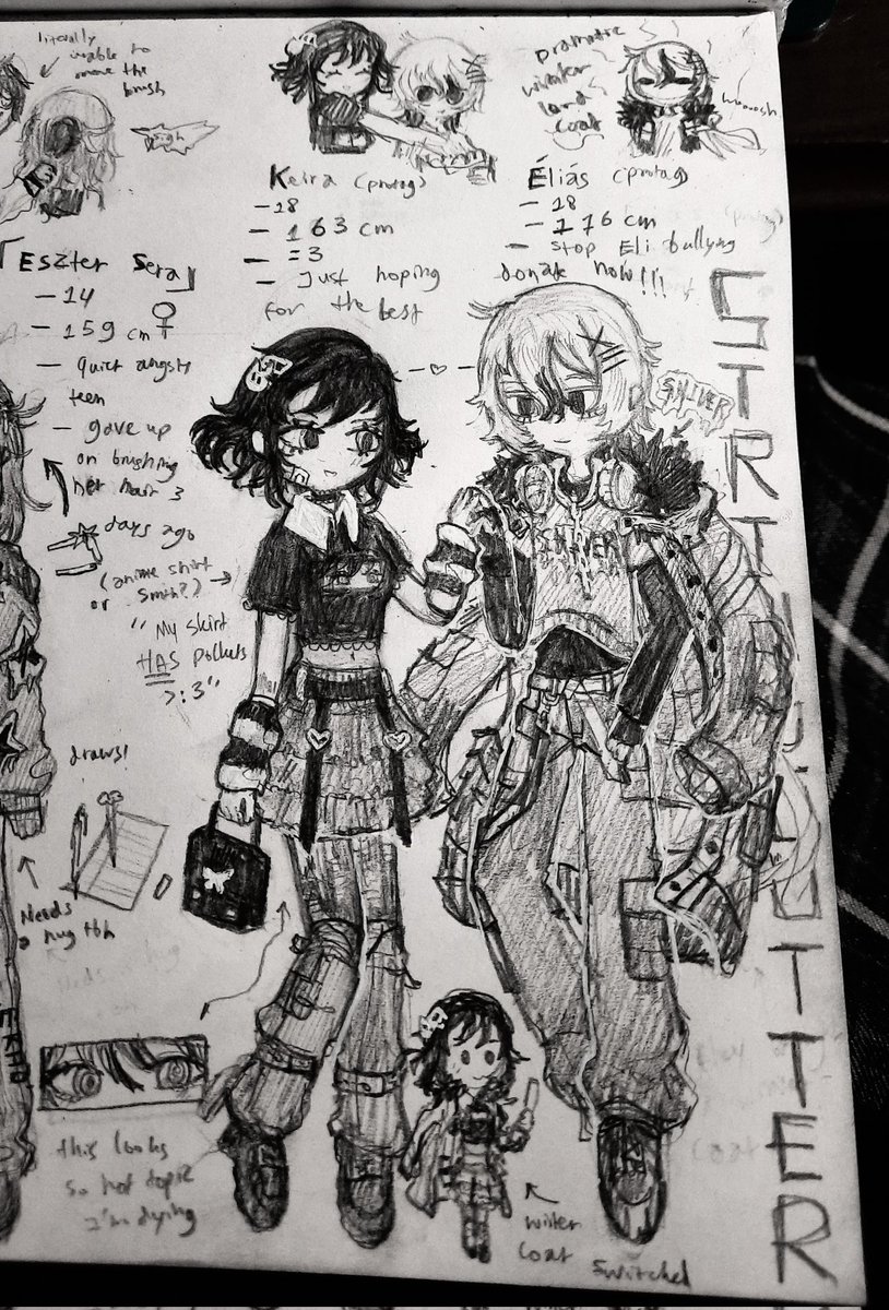 HYSTERIA_M_GIRL's tweet photo. [SC!] 🐻‍❄️🪿🦋🐈‍⬛🐙

The gang's all here.

#art #artwork #oc #ocart #stringcutters #stringcuttersart #traditionalart #illustration #drawing https://t.co/SJU9GwnCk5