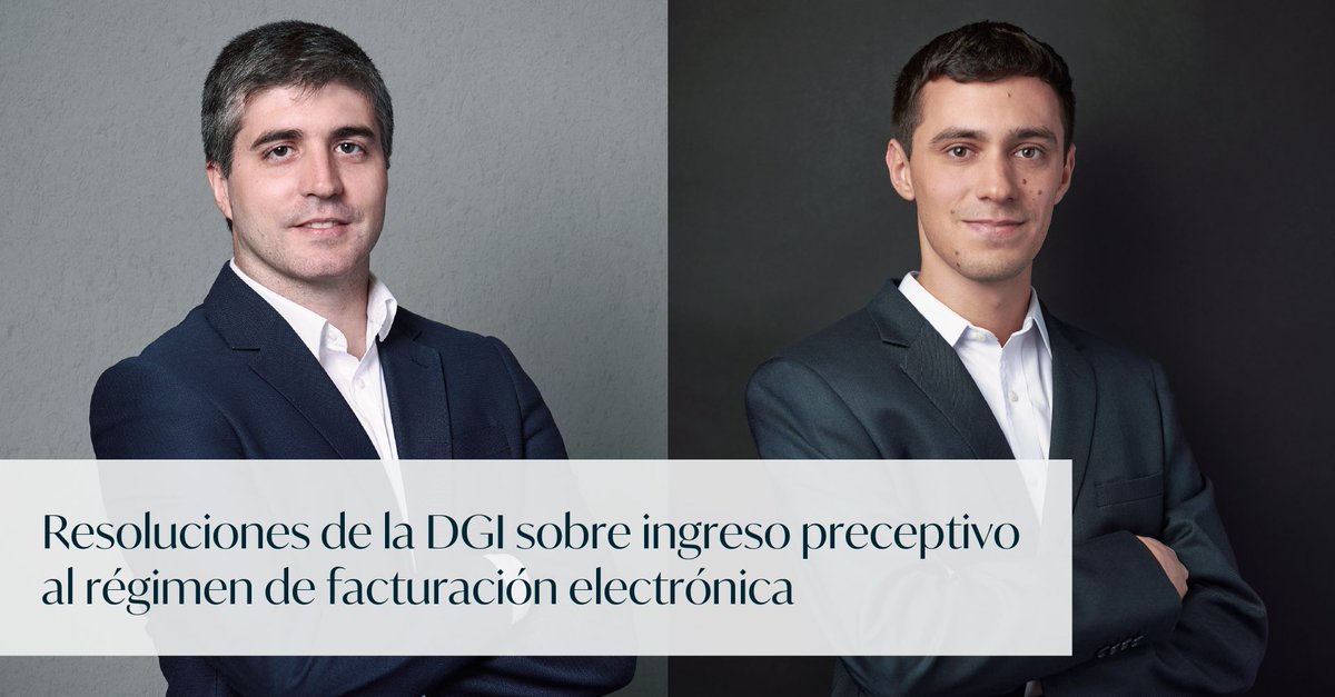 DGI emitió las Resoluciones Nº 2389/2023 y Nº 2390/2023, que afectan el régimen de facturación electrónica. <a href="/mgarciapintos/">Marcelo García Pintos</a> y Enzo Vico analizan las principales modificaciones introducidas. 

Informe completo ➡bit.ly/3RlXHbs

#DGI #FacturaElectrónica #CambiosTributarios